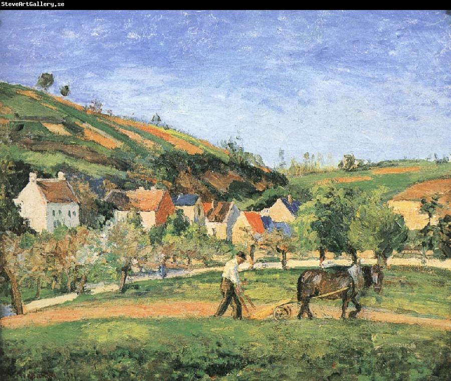 Camille Pissarro Men farming